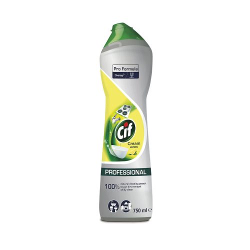 CIF Pro Formula Cream Lemon (0.75l) - karcmentesen tisztító folyékony súrolószer citrom illattal