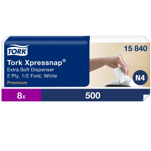 Tork Xpressnap® Extra Soft fehér adagolós szalvéta N4