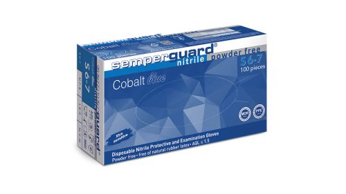 Sempercare Cobalt Blue latexmentes "M" púdermentes vizsgálókesztyű