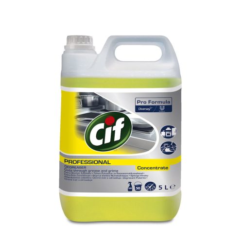 CIF Pro Formula Degreaser Concentrate (5l) - erőteljes tisztító-, zsíroldószer nagyobb konyhai felületekhez