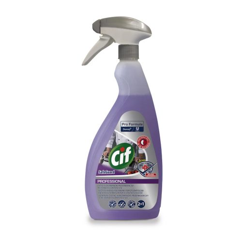 CIF Pro Formula Safeguard 2in1 Cleaner Disinfectant (0.75l) - használatra kész konyhai tisztító- és fertőtlenítőszer élelmiszerrel érintkező területekhez