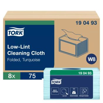 Tork szöszszegény tisztítókendő, türkiz W8