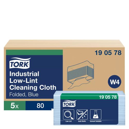 Tork szöszszegény tisztítókendő ipari környezetbe W4