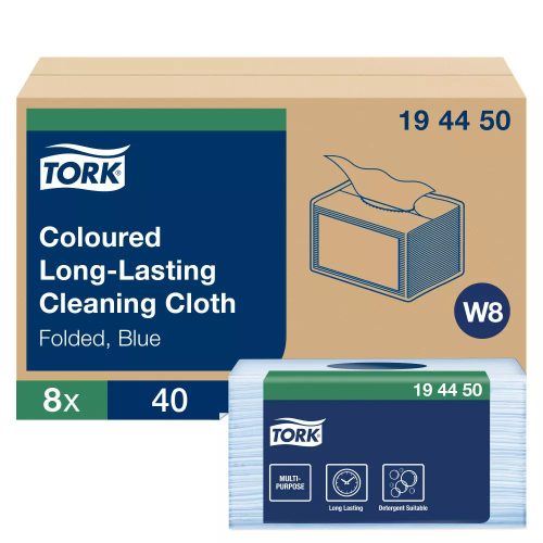 Tork színes, többször használható tisztítókendő W8