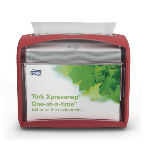 Tork Xpressnap® asztalra helyezhető szalvétaadagoló (piros) N4