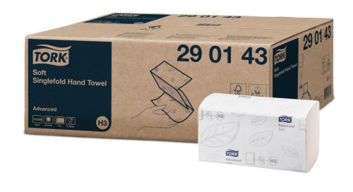 Tork Soft fehér Singlefold kéztörlő H3