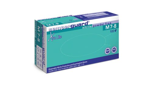Semperguard Nitril Xtra Lite latexmentes "M" púdermentes vizsgálókesztyű