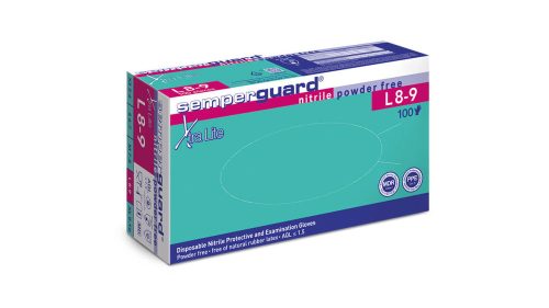 Semperguard Nitril Xtra Lite latexmentes "L" púdermentes vizsgálókesztyű
