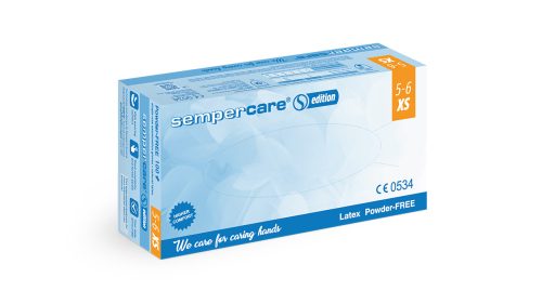 Sempercare Edition latex "XS" púdermentes vizsgálókesztyű 
