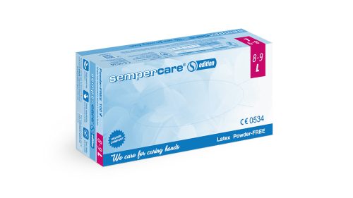 Sempercare Edition latex "L" púdermentes vizsgálókesztyű 