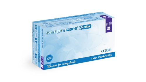 Sempercare Edition latex "XL" púdermentes vizsgálókesztyű /KIÁRUSÍTÁS/