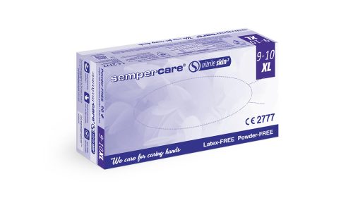 Sempercare Nitril Skin2 latexmentes "XL" púdermentes vizsgálókesztyű