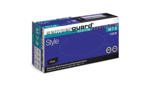 Semperguard Nitril Style latexmentes "M" púdermentes vizsgálókesztyű