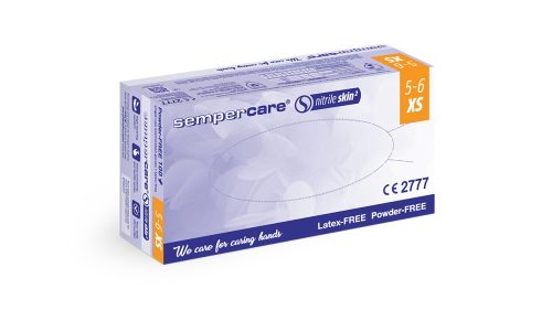 Sempercare Nitril Skin2 latexmentes "XS" púdermentes vizsgálókesztyű
