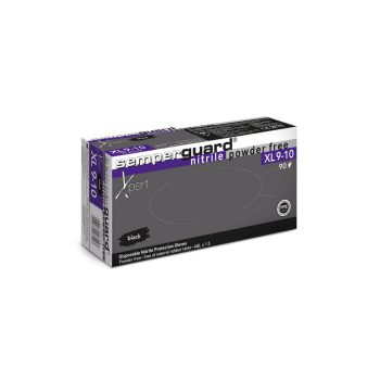   Semperguard Xpert Black latexmentes "XL" púdermentes munkavédelmi kesztyű