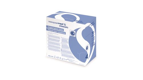 Sempermed Classic latex "7,5" púderezett steril sebészeti kesztyű 