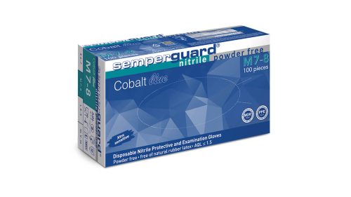 Sempercare Cobalt Blue latexmentes "S" púdermentes vizsgálókesztyű