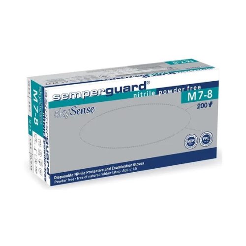 Semperguard skySense "S" nitril púdermentes kesztyű (kék) 