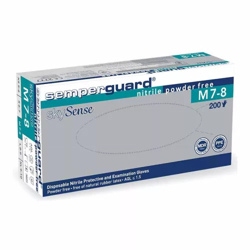Semperguard skySense "L" nitril púdermentes kesztyű (kék) 