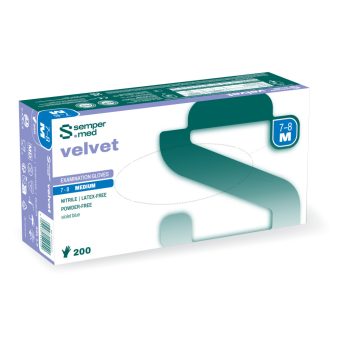   Sempermed Velvet "M" nitril, latexmentes, púdermentes kesztyű