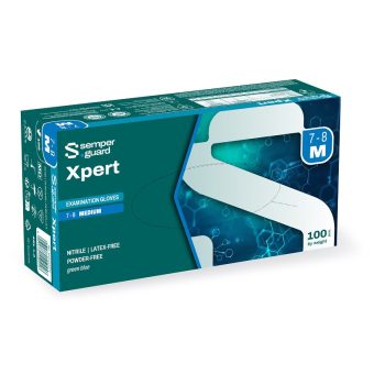   Semperguard Nitril Xpert latexmentes "M" púdermentes munkavédelmi kesztyű
