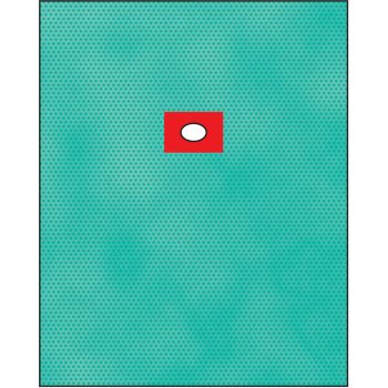   Raucodrape PRO lyukas 2 rétegű izoláló lepedő ragasztós szélű nyílással, steril 120x150cm
