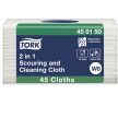 Tork 2 in 1 súroló- és tisztítókendő W8