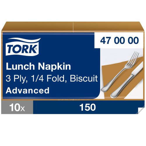 Tork Soft kekszszínű Lunch szalvéta 