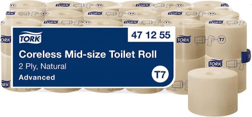 Tork Natúr belsőmag nélküli Mid-Size toalettpapír T7