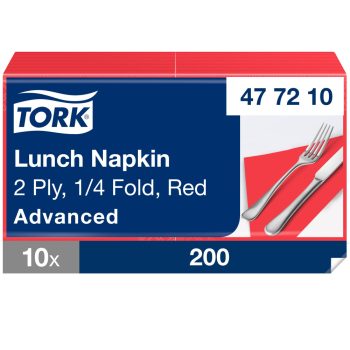 Tork piros Lunch szalvéta