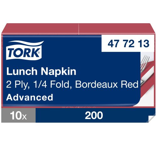 Tork bordó Lunch szalvéta