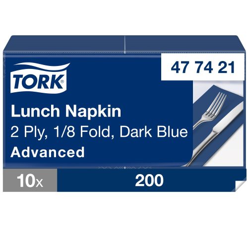 Tork sötétkék Lunch szalvéta