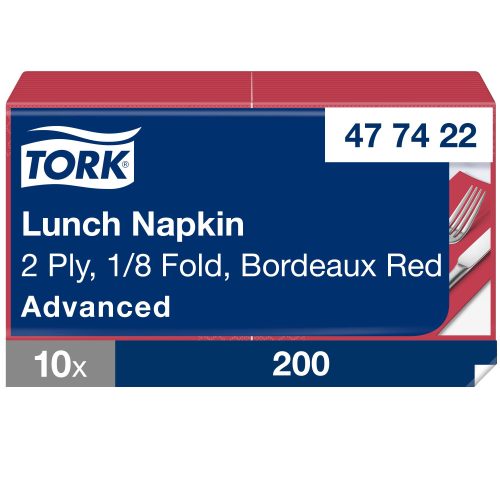 Tork bordó Lunch szalvéta