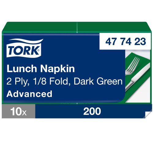 Tork sötétzöld Lunch szalvéta