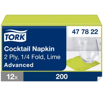 Tork Lime Cocktail szalvéta 