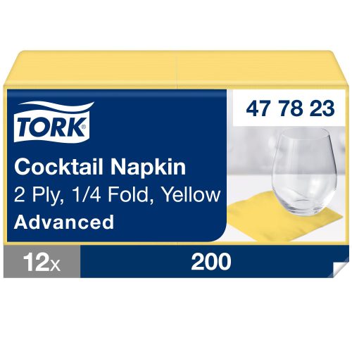 Tork Yellow Cocktail szalvéta