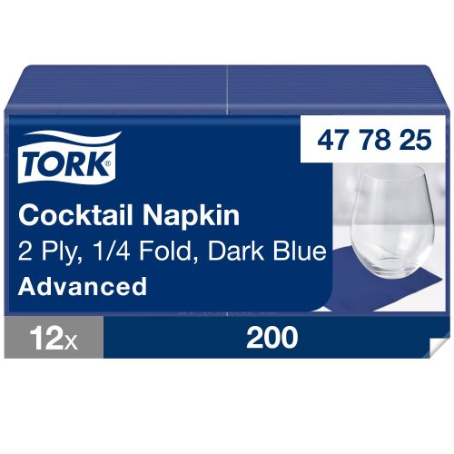 Tork sötétkék koktélszalvéta