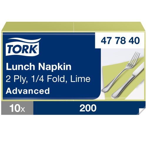 Tork lime Lunch szalvéta