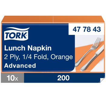 Tork narancssárga Lunch szalvéta