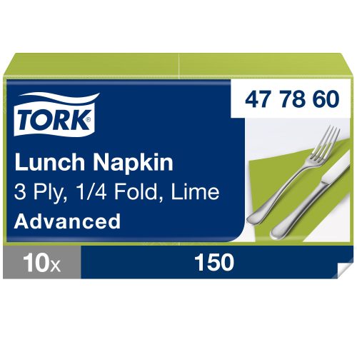 Tork Soft lime színű Lunch szalvéta