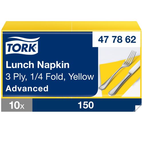 Tork Soft sárga Lunch szalvéta