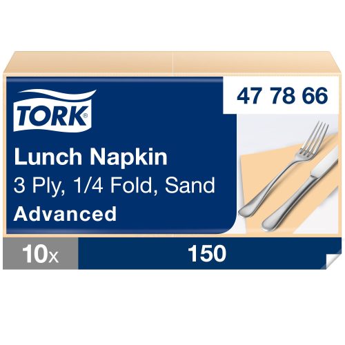  Tork Soft csontszínű Lunch szalvéta 