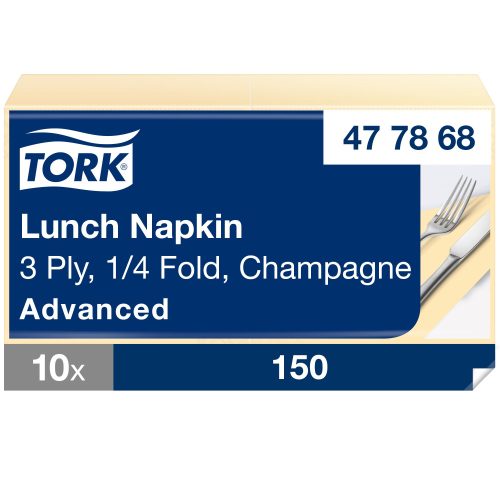 Tork Soft pezsgőszínű Lunch szalvéta