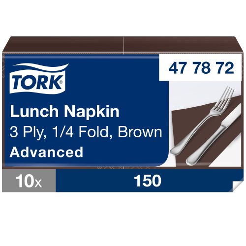 Tork Soft barna Lunch szalvéta