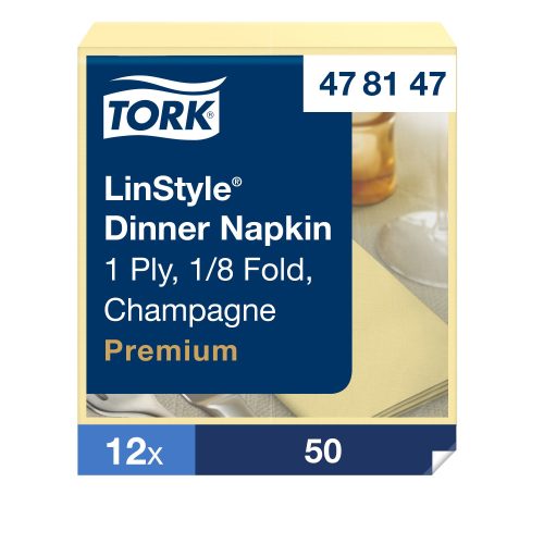 Tork LinStyle® pezsgőszínű Dinner szalvéta