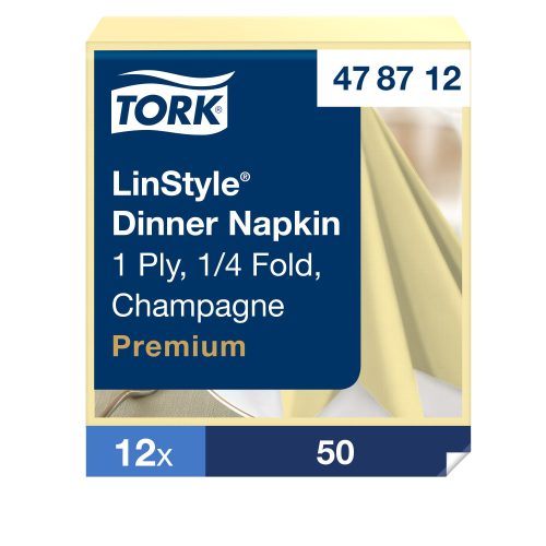 Tork LinStyle® pezsgőszínű Dinner szalvéta 