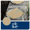 Tork LinStyle® krémszínű Dinner szalvéta 