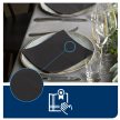 Tork LinStyle® fekete Dinner szalvéta