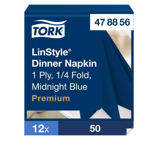 Tork LinStyle® sötétkék Dinner szalvéta 