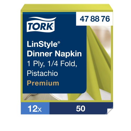 Tork LinStyle® pisztáciaszínű Dinner szalvéta 